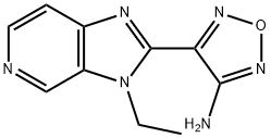 1,2,5-Oxadiazol-3-amine,4-(3-ethyl-3H-imidazo[4,5-c]pyridin-2-yl)-(9CI) Struktur