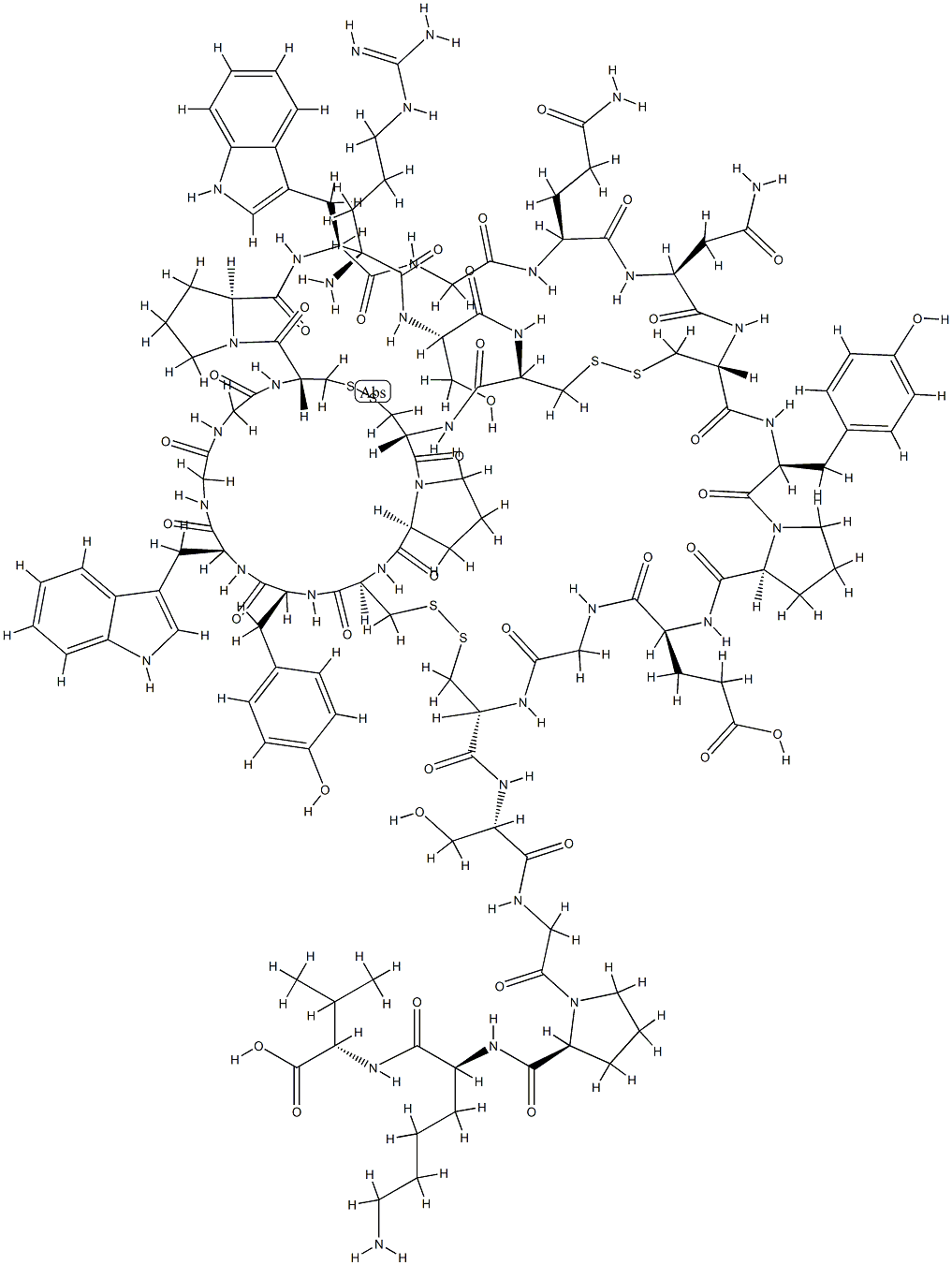 toxin III (Anemonia sulcata) Struktur