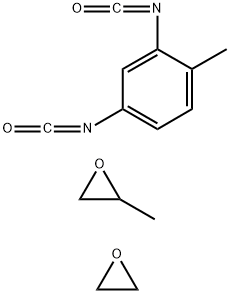 Oxirane, methyl-, polymer with 2,4-diisocyanato-1-methylbenzene and oxirane Struktur