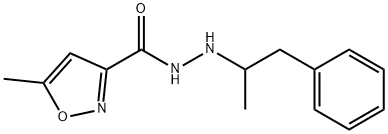 N'-(α-Methylphenethyl)-5-methyl-3-isoxazolecarbohydrazide Struktur