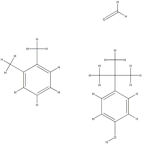 formaldehyde, polymer with dimethylbenzene and 4-(1,1-dimethylethyl)phenol Struktur