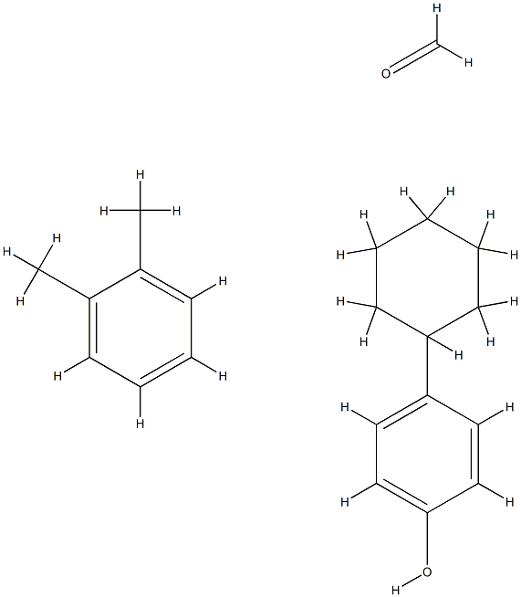 formaldehyde, polymer with 4-cyclohexylphenol anddimethylbenzene Struktur