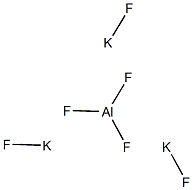 cryolite, tripotassium Struktur