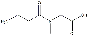 N-β-Alanyl-N-methylglycine Struktur