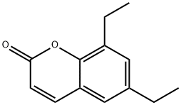 2H-1-Benzopyran-2-one,6,8-diethyl-(9CI) Struktur