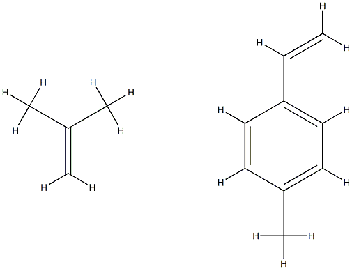 Isobutylene-p-methylstyrene copolymer Struktur