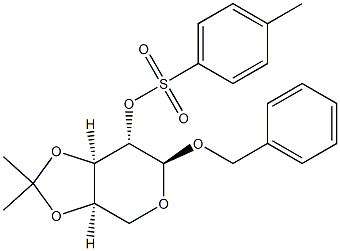 Benzyl 3-O,4-O-isopropylidene-α-D-arabinopyranoside (4-methylbenzenesulfonate) Struktur