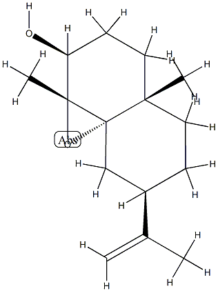 (1aR,8aS)-Octahydro-1aβ,4aβ-dimethyl-7β-isopropenyl-3H-naphth[1,8a-b]oxiren-2β-ol Struktur