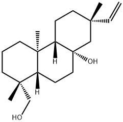 (1R,4bβ,10aβ)-7α-Ethenyltetradecahydro-8aα-hydroxy-1,4aα,7-trimethyl-1-phenanthrenemethanol Struktur