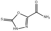 1,3,4-Oxadiazole-2-carboxamide,4,5-dihydro-5-thioxo-(9CI) Struktur