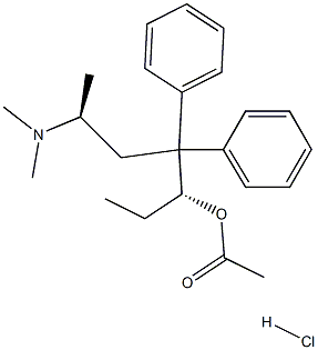 beta-D-Acetylmethadol hydrochloride Struktur