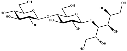 O-beta-D-Glucopyranosyl-(1-4)-O-beta-D-glucopyranosyl-(1-4)-D-glucitol Struktur