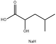 sodium (±)-2-hydroxy-4-methylvalerate Struktur