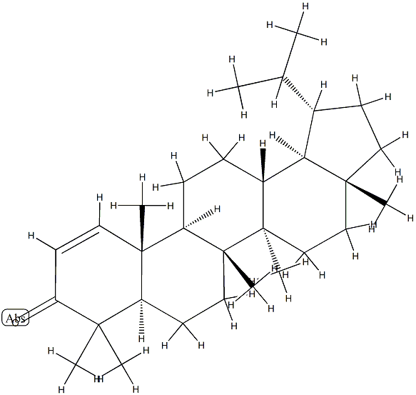 (+)-Lupa-1-ene-3-one Struktur