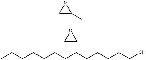 Oxirane, methyl-, polymer with oxirane, tridecyl ether Struktur