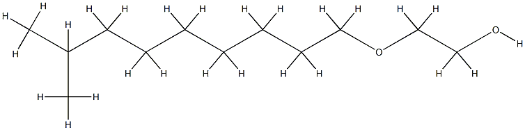 Poly(oxy-1,2-ethanediyl), alpha-isodecyl-omega-hydroxy- Struktur