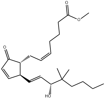 16,16-dimethylprostaglandin A2 methyl ester Struktur