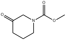 1-Piperidine carboxylic acid-3-oxo-Methyl ester Struktur