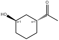 Ethanone, 1-[(1R,3R)-3-hydroxycyclohexyl]-, rel- (9CI) Struktur