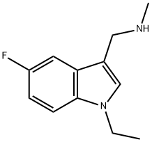 1H-Indole-3-methanamine,1-ethyl-5-fluoro-N-methyl-(9CI) Struktur