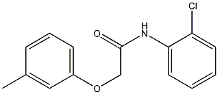 N-(2-chlorophenyl)-2-(3-methylphenoxy)acetamide Struktur