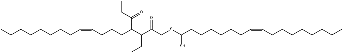 3H-1,2-Dithiol-3-one,4-ethyl-5-(1-oxopropyl)-(9CI) Struktur