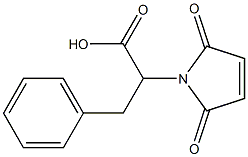 2-(2,5-dioxo-2,5-dihydro-1H-pyrrol-1-yl)-3-phenylpropanoic acid Struktur