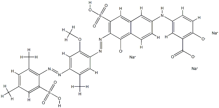 Direct blue 116 (C.I. 27980) Struktur