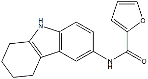 N-(2,3,4,9-tetrahydro-1H-carbazol-6-yl)-2-furamide Struktur