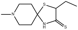 1-Thia-4,8-diazaspiro[4.5]decane-3-thione,2-ethyl-8-methyl-(9CI) Struktur