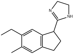 1H-Imidazole,2-(6-ethyl-2,3-dihydro-5-methyl-1H-inden-1-yl)-4,5-dihydro-(9CI) Struktur