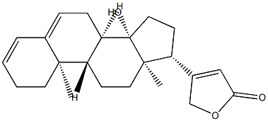 14-Hydroxycarda-3,5,20(22)-trienolide Struktur