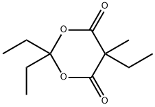 1,3-Dioxane-4,6-dione,2,2,5-triethyl-5-methyl-(9CI) Struktur