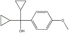 Benzenemethanol, a,a-dicyclopropyl-4-methoxy- Struktur