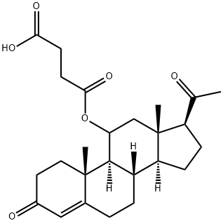 progesterone 11-hemisuccinate Struktur