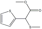 α-Methylthio-2-thiopheneacetic acid methyl ester Struktur