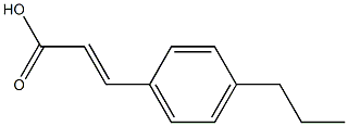 (E)-3-(4-propylphenyl)acrylic acid Struktur