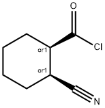 Cyclohexanecarbonyl chloride, 2-cyano-, (1R,2S)-rel- (9CI) Struktur