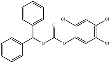 Carbonic acid diphenylmethyl=2,4,5-trichlorophenyl ester Struktur