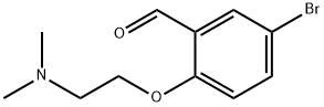 5-bromo-2-[2-(dimethylamino)ethoxy]benzaldehyde Struktur