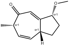 5(1H)-Azulenone,2,3,6,8a-tetrahydro-3-methoxy-6-methyl-,(3R,6S,8aR)-rel-(9CI) Struktur