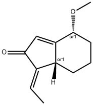 2H-Inden-2-one,1-ethylidene-1,4,5,6,7,7a-hexahydro-4-methoxy-,(1E,4R,7aS)-rel-(9CI) Struktur