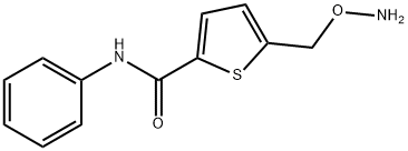 2-Thiophenecarboxamide,5-[(aminooxy)methyl]-N-phenyl-(9CI) Struktur