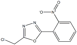 2-(chloromethyl)-5-(2-nitrophenyl)-1,3,4-oxadiazole Struktur