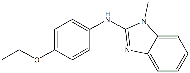 N-(4-ethoxyphenyl)-N-(1-methyl-1H-benzimidazol-2-yl)amine Struktur