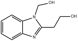 1H-Benzimidazole-2-ethanol,1-(hydroxymethyl)-(9CI) Struktur