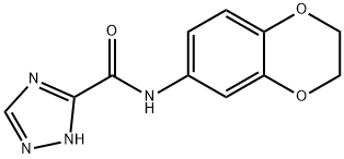 1H-1,2,4-Triazole-3-carboxamide,N-(2,3-dihydro-1,4-benzodioxin-6-yl)-(9CI) Struktur