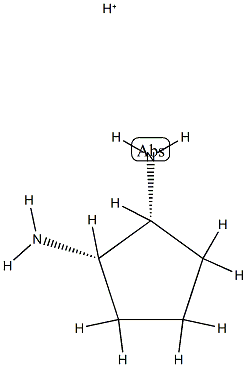 1,2-Cyclopentanediamine,conjugatemonoacid,(1R,2S)-rel-(9CI) Struktur