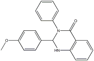 2-(4-methoxyphenyl)-3-phenyl-2,3-dihydro-4(1H)-quinazolinone Struktur