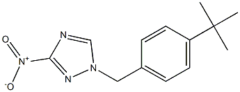 1-(4-tert-butylbenzyl)-3-nitro-1H-1,2,4-triazole Struktur